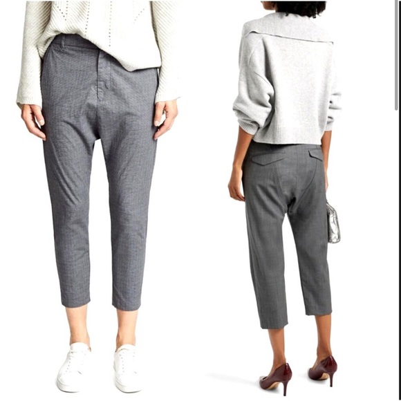 NILI LOTAN Paris Trouser Pants In Grey Prince Of Wales - Picture 1 of 10
